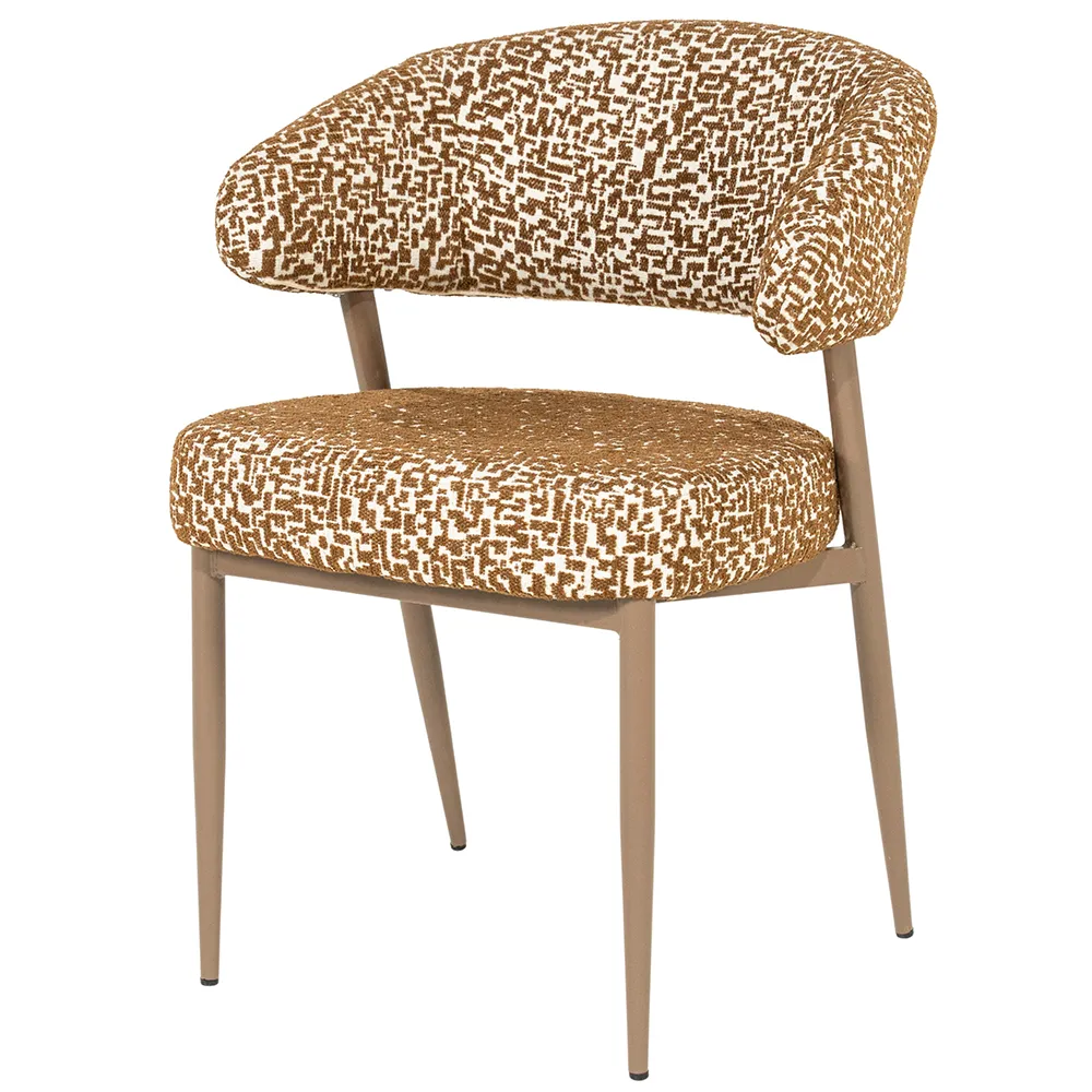 Dining Chair Miso Brown with armrest