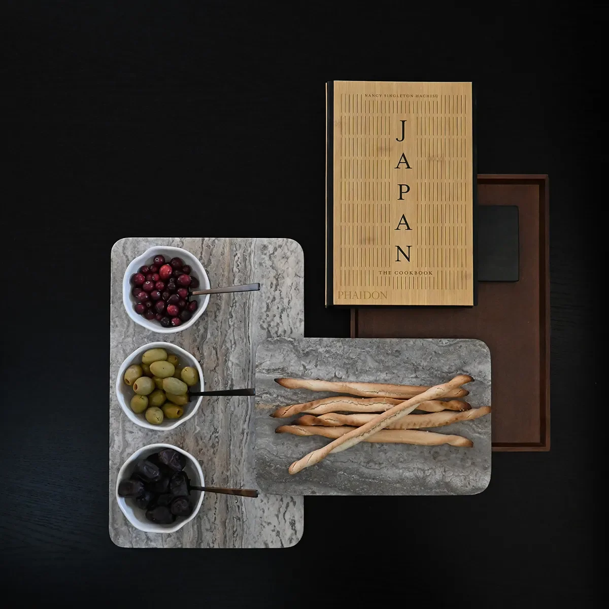 Decorative Tray in Travertine Enkei Rectangular Medio 40x25 cm
