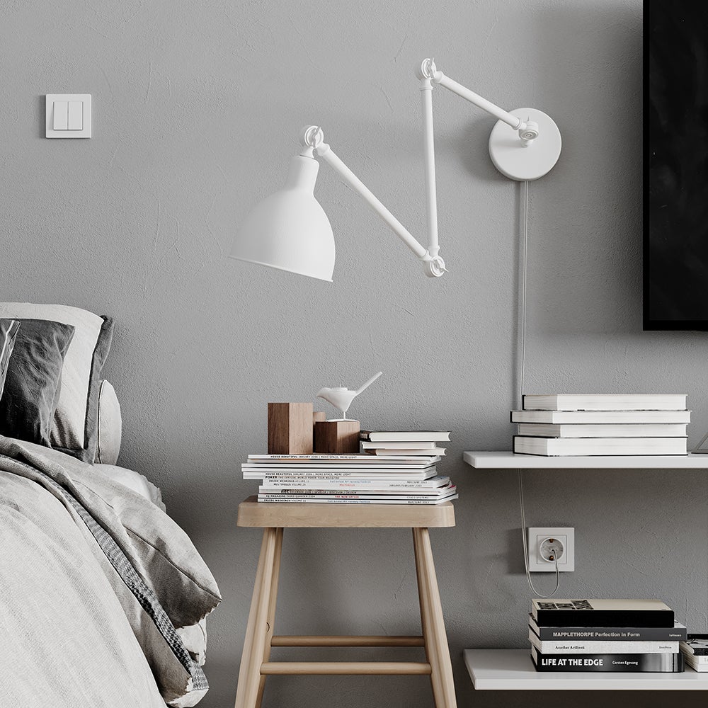 Bazar wall light l61.5-122 cm black