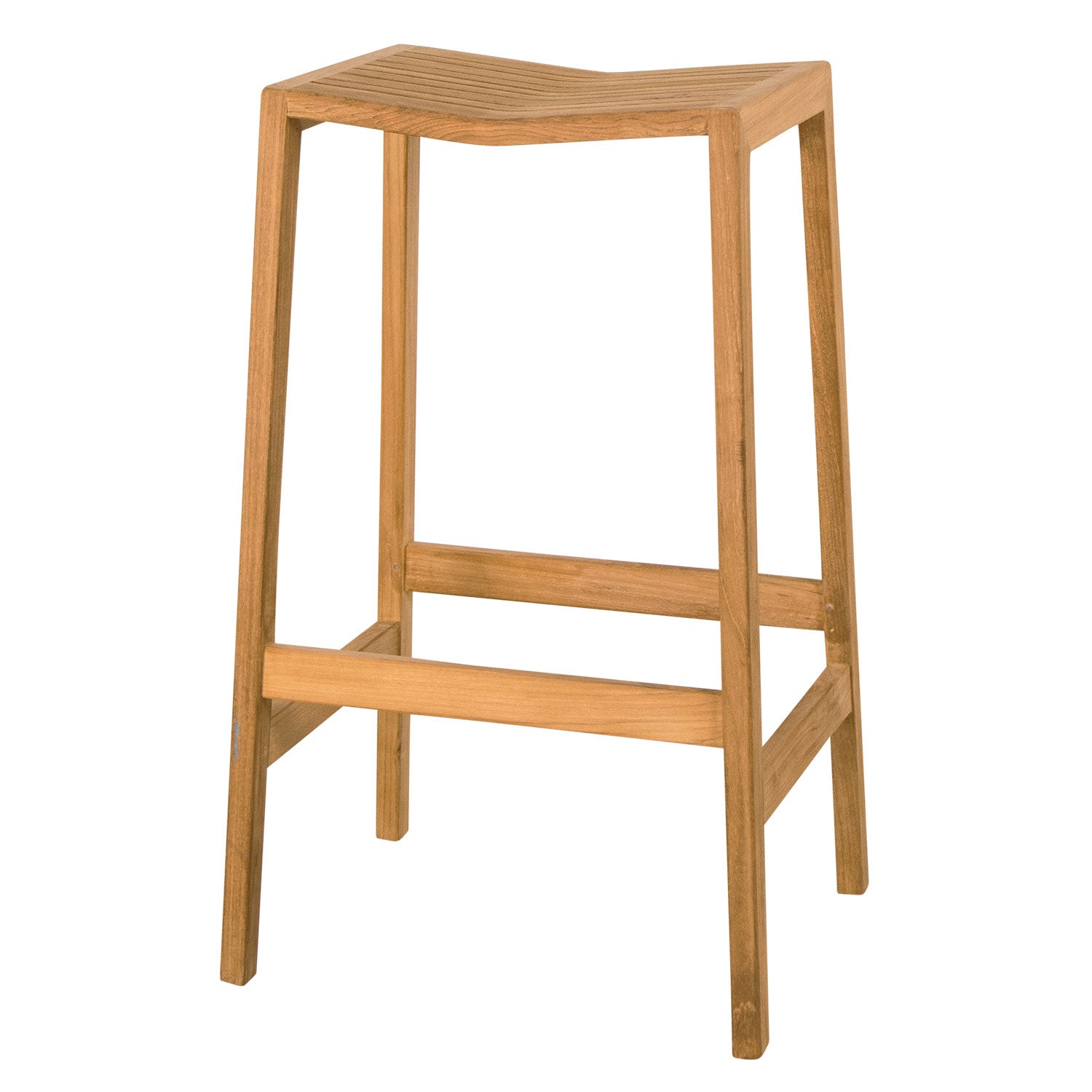 Flip bar stool teak