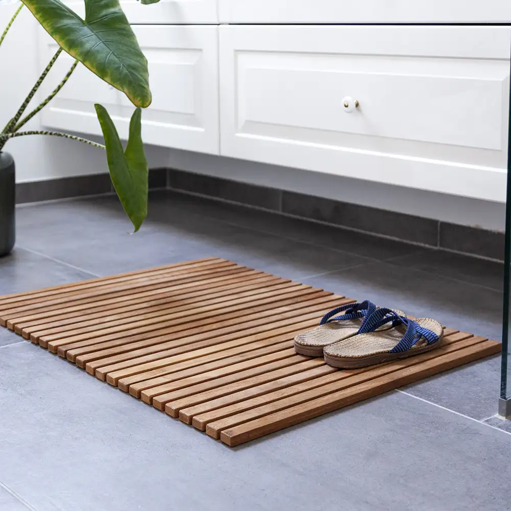 Bath Bathroom mat 60x80 cm Teak