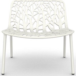 Forest lounge armchair White