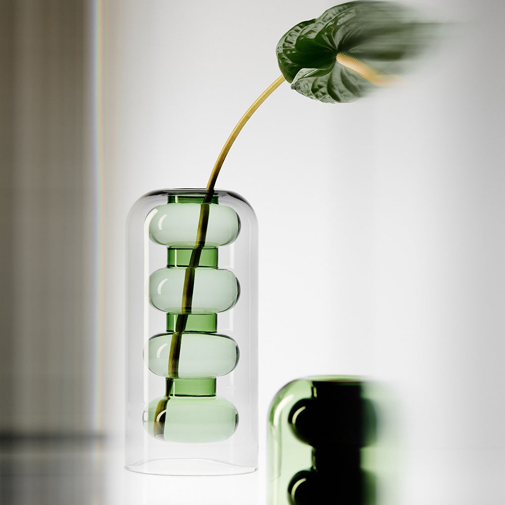 Bump Vase Tall Green