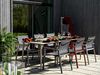 Delia stacking chair khaki/textilene