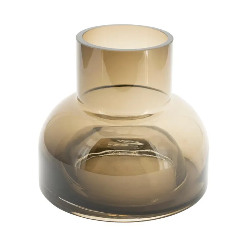 Sei small Vase 18x18x16 cm Glass Brown