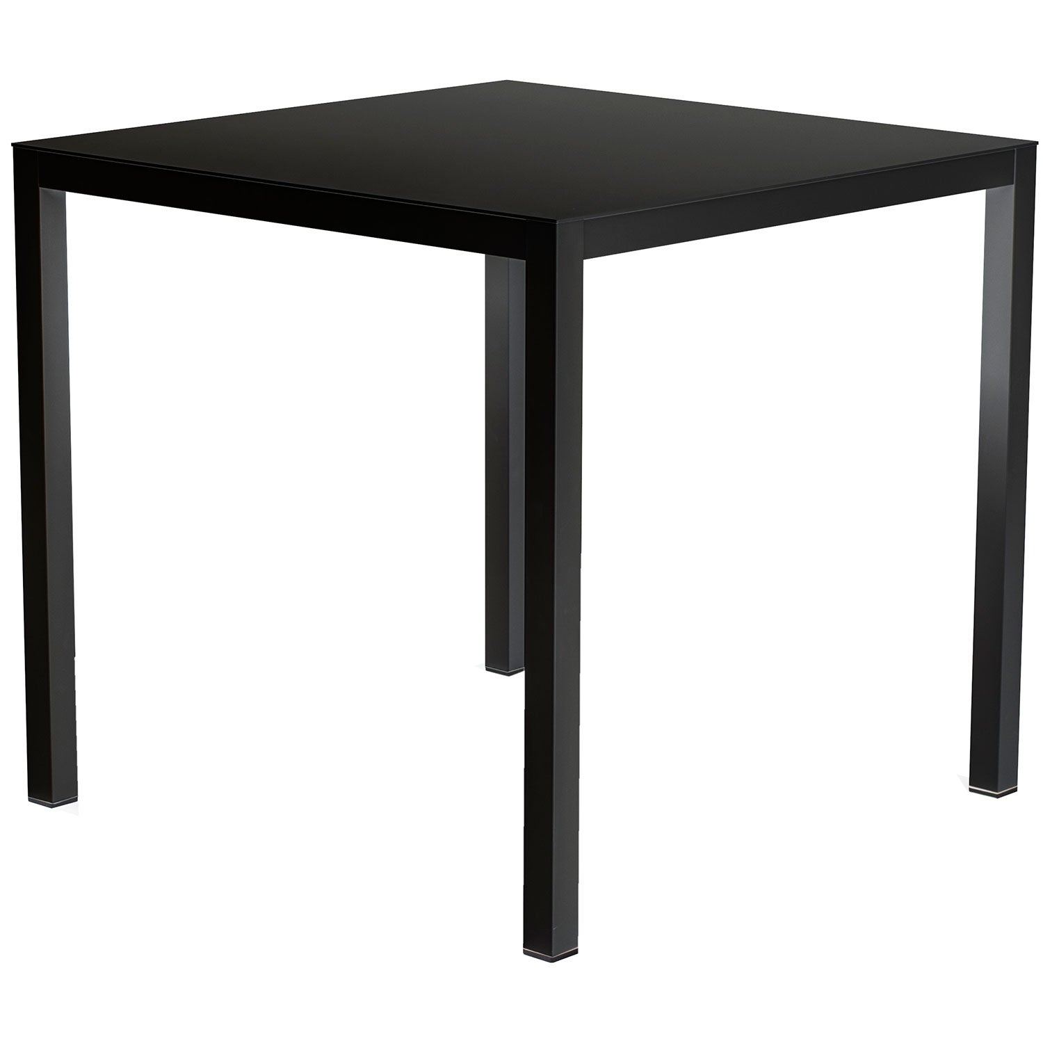 Aria dining table 70x70 cm black aluminium