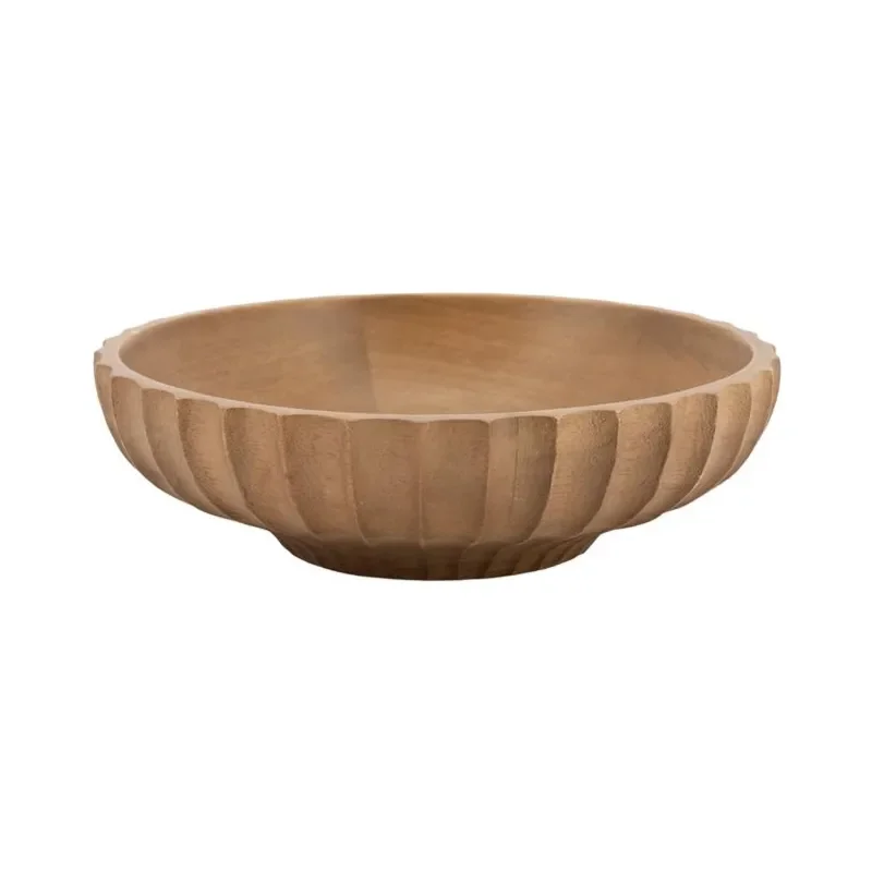 Yori small Bowl 19x19x6 cm Mango Wood Brown