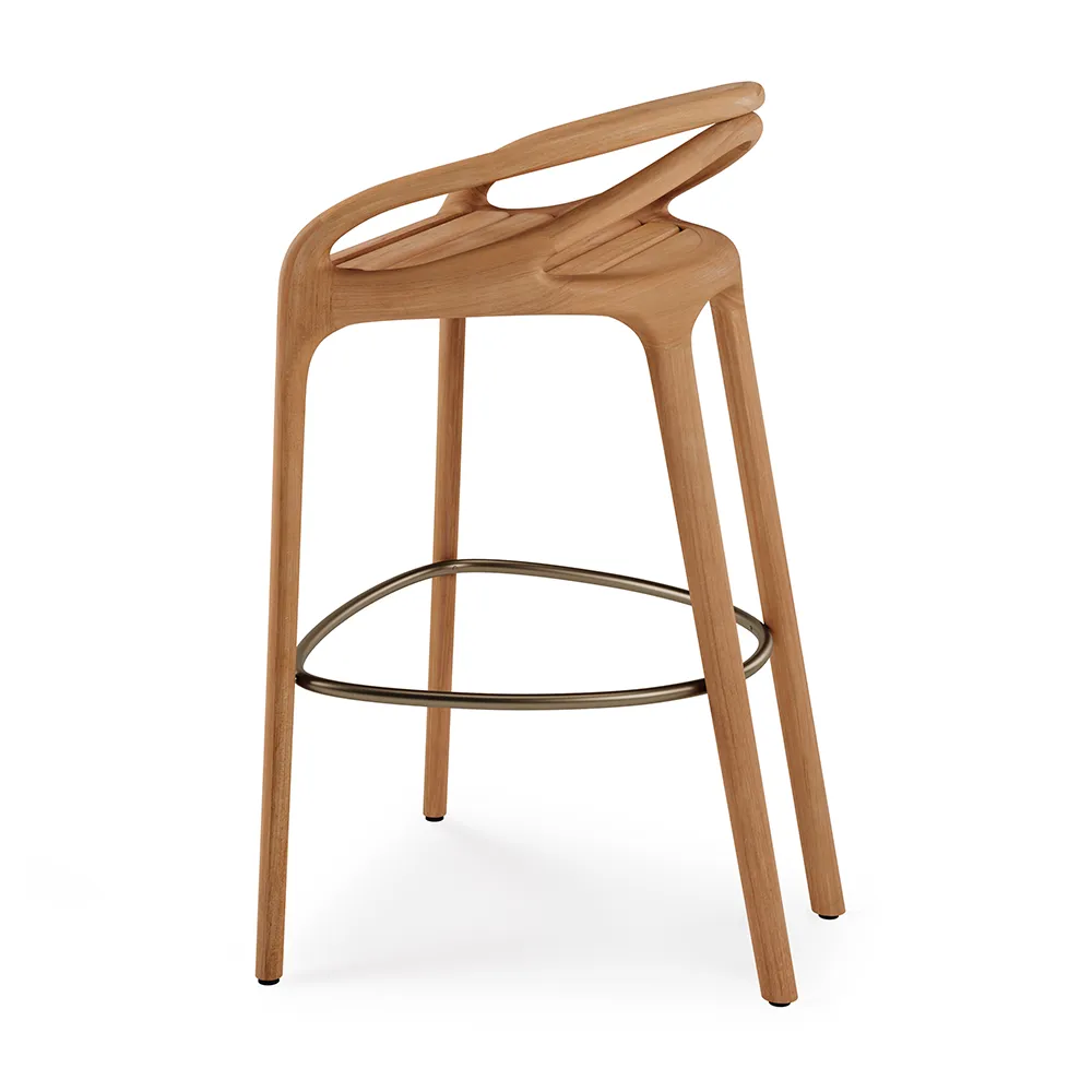 Aleta bar stool teak