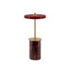 Asteria Move Mini Portable Lamp Red Marble