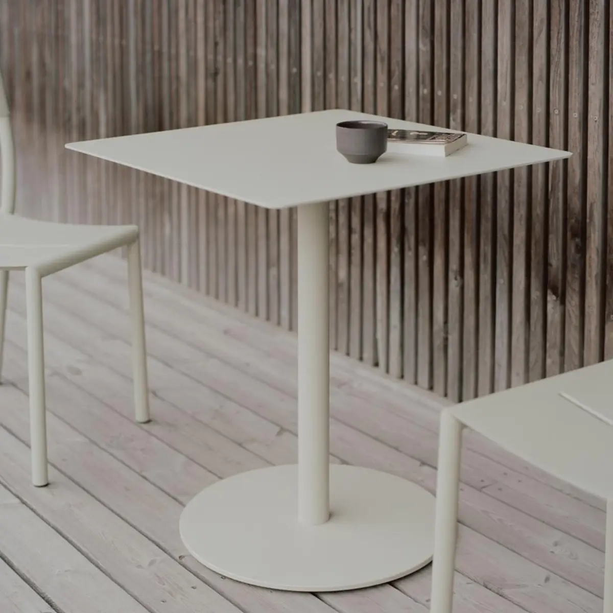 May Bistro Table 70 x 70 Light Grey