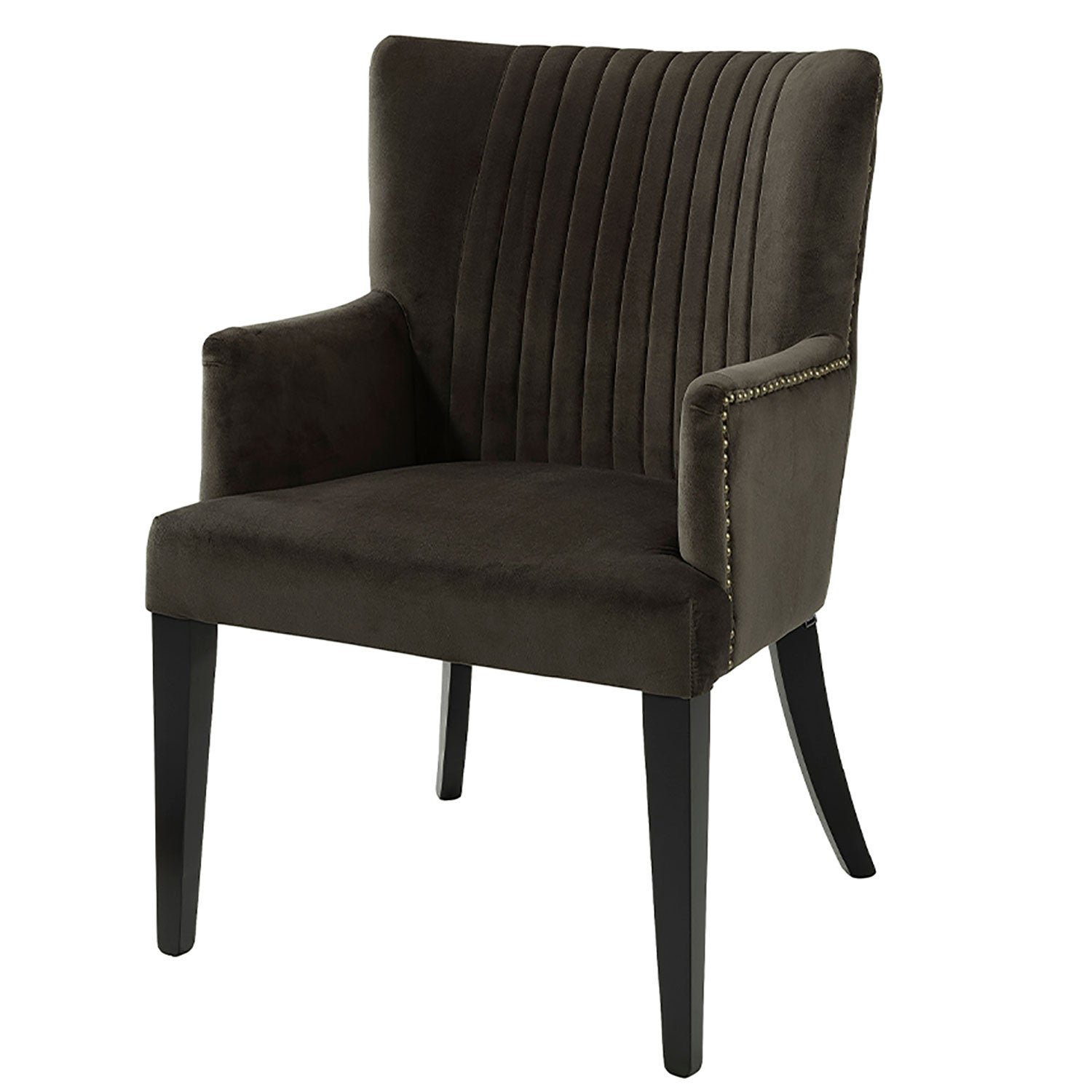 Dylan dining chair Velvet dark brown