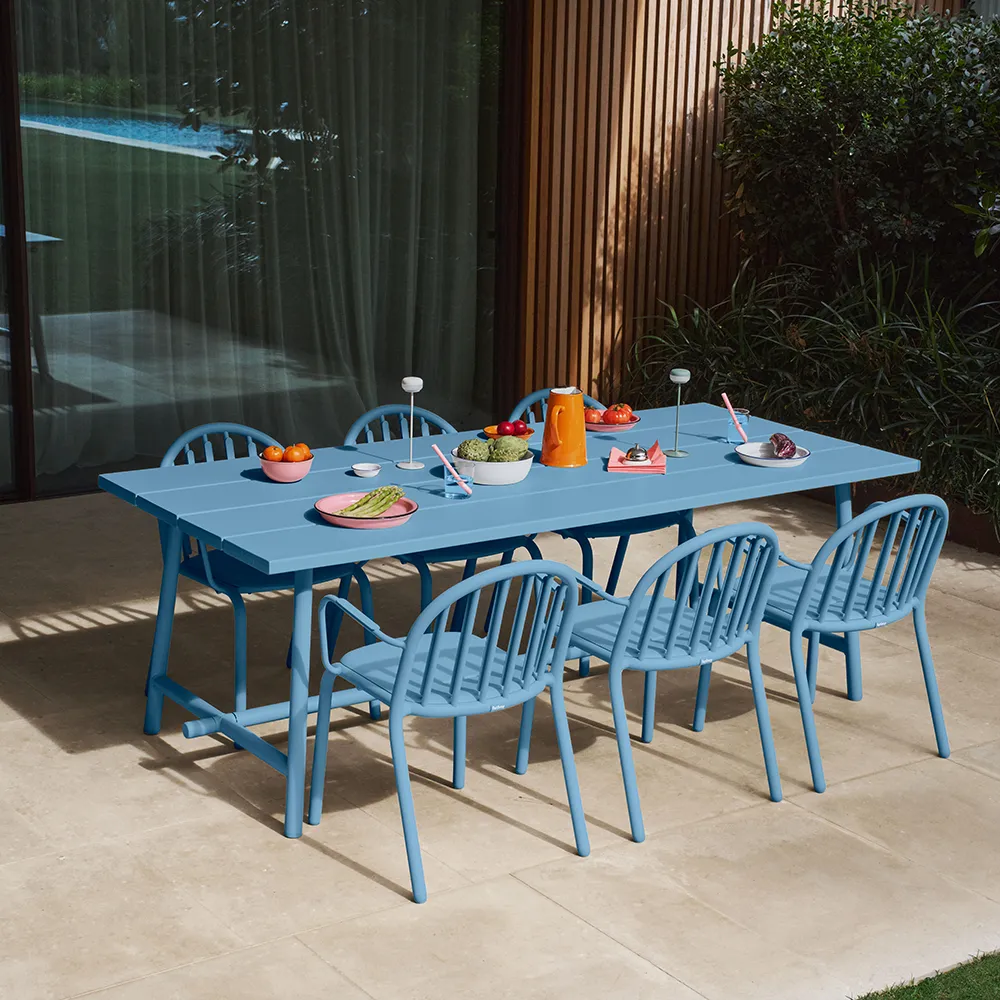 Fred'S Dining chair with armrest Wave Blue