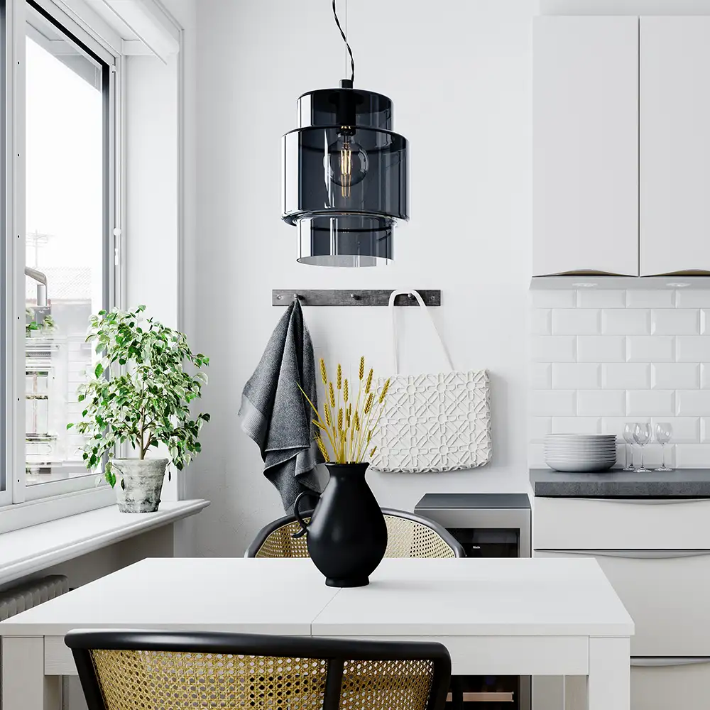 Ebbot Ceiling light Ø20 Smoke grey