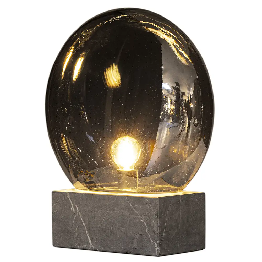 Glori table lamp Ø30cm Smoke grey