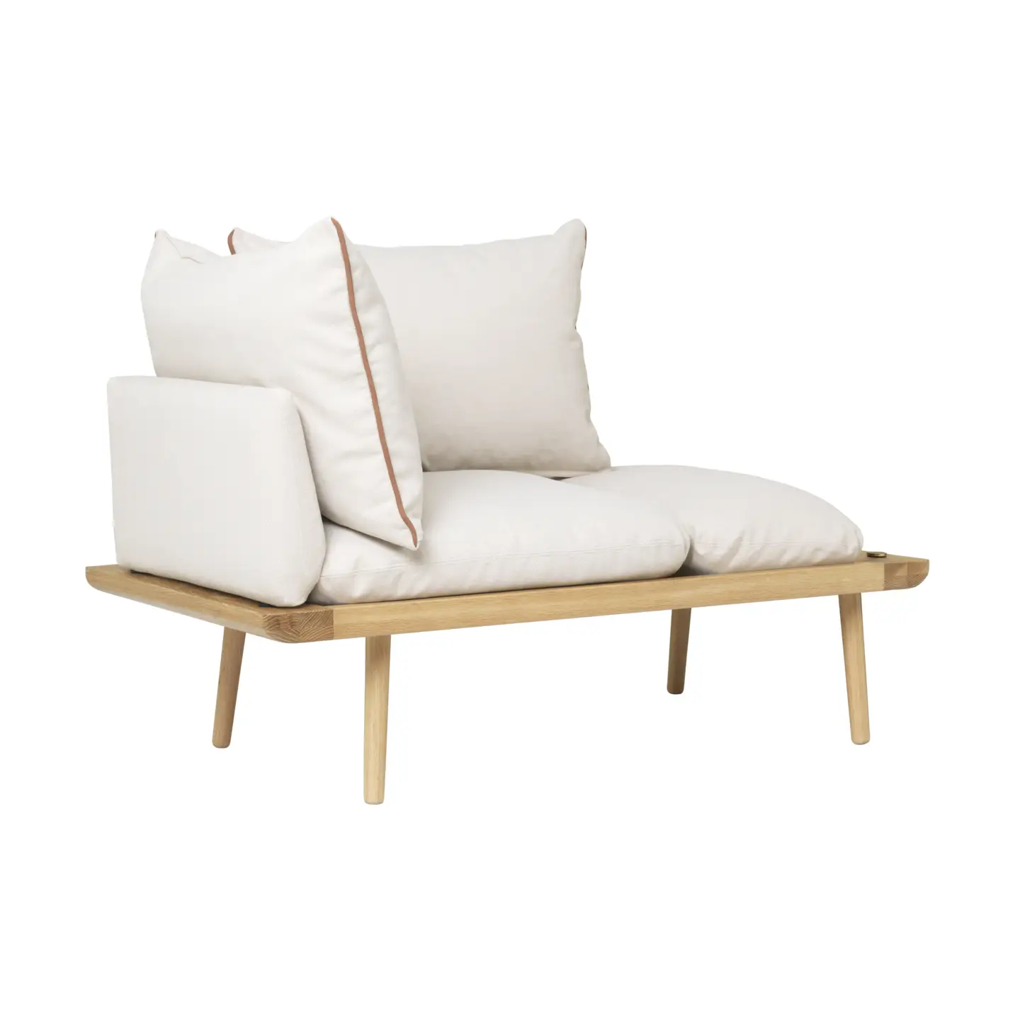 Lounge Around 1.5-seater sofa Oak/White Sands