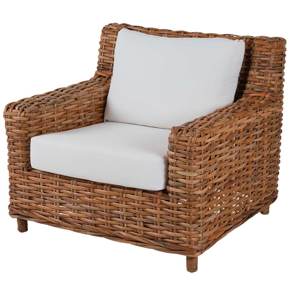 Rossvik rattan armchair natural/white