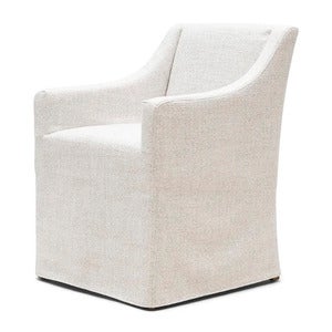 Firenze dining chair rich tweed antique white