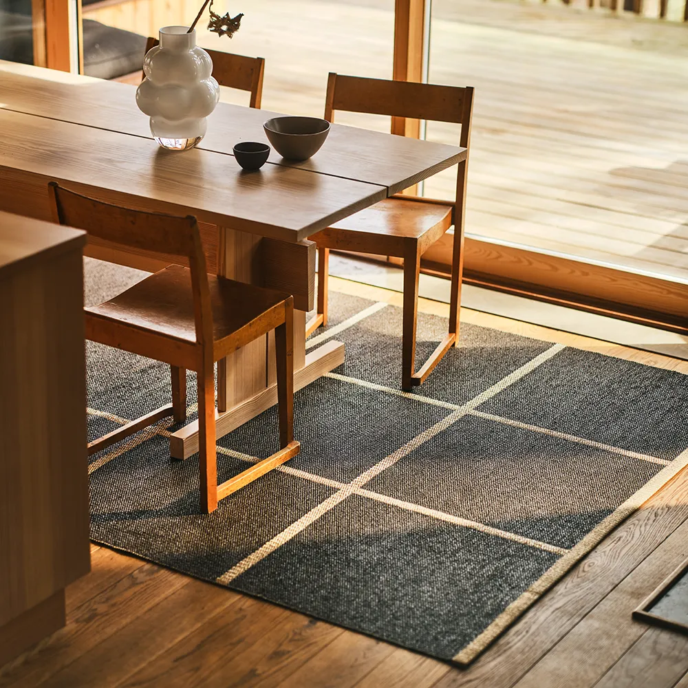 Woven Rug Criss Dark Brown 180x260 cm