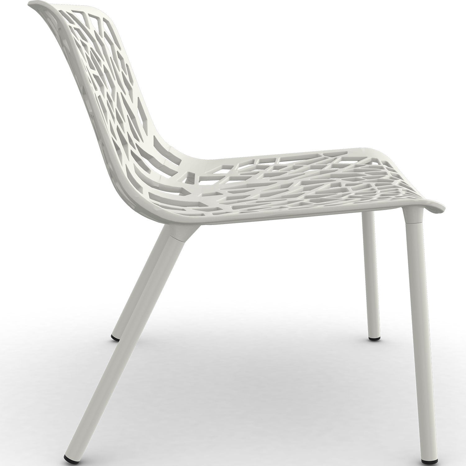 Forest lounge armchair White
