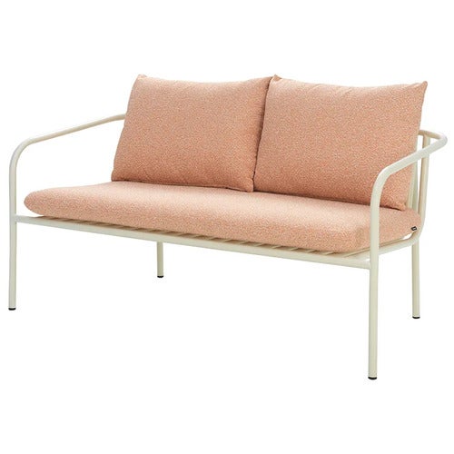 Bendt sofa Pearl White / Teddy Orange
