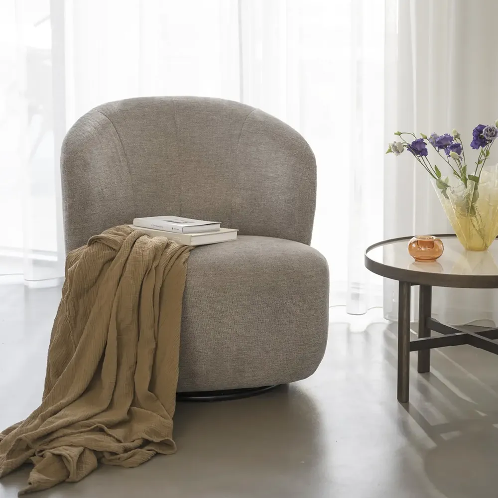 Roselawn swivel armchair beige