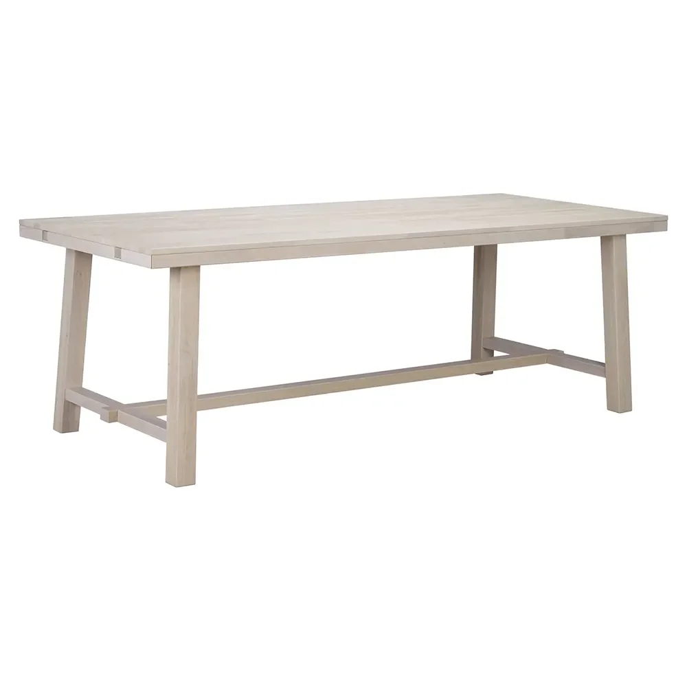 Brooklyn dining table 220x95 cm white pigmented oak