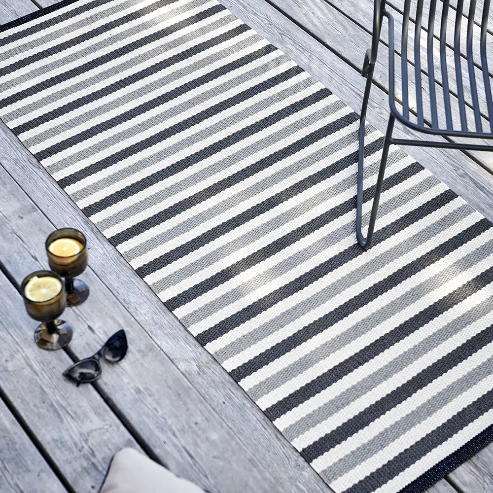 Teo Carpet 70x300 cm Warm Grey/Charcoal/Vanilla