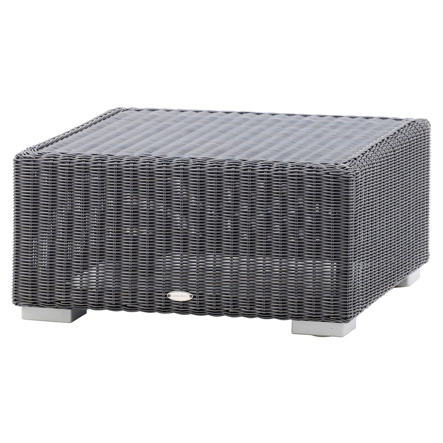 Chester Footstool Graphite Artificial Rosewood