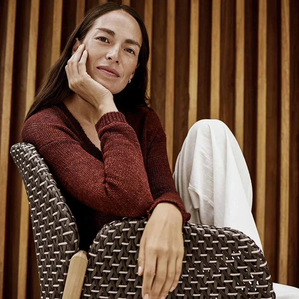 CALADIO armchair DF3 teak 0205 salak 0240