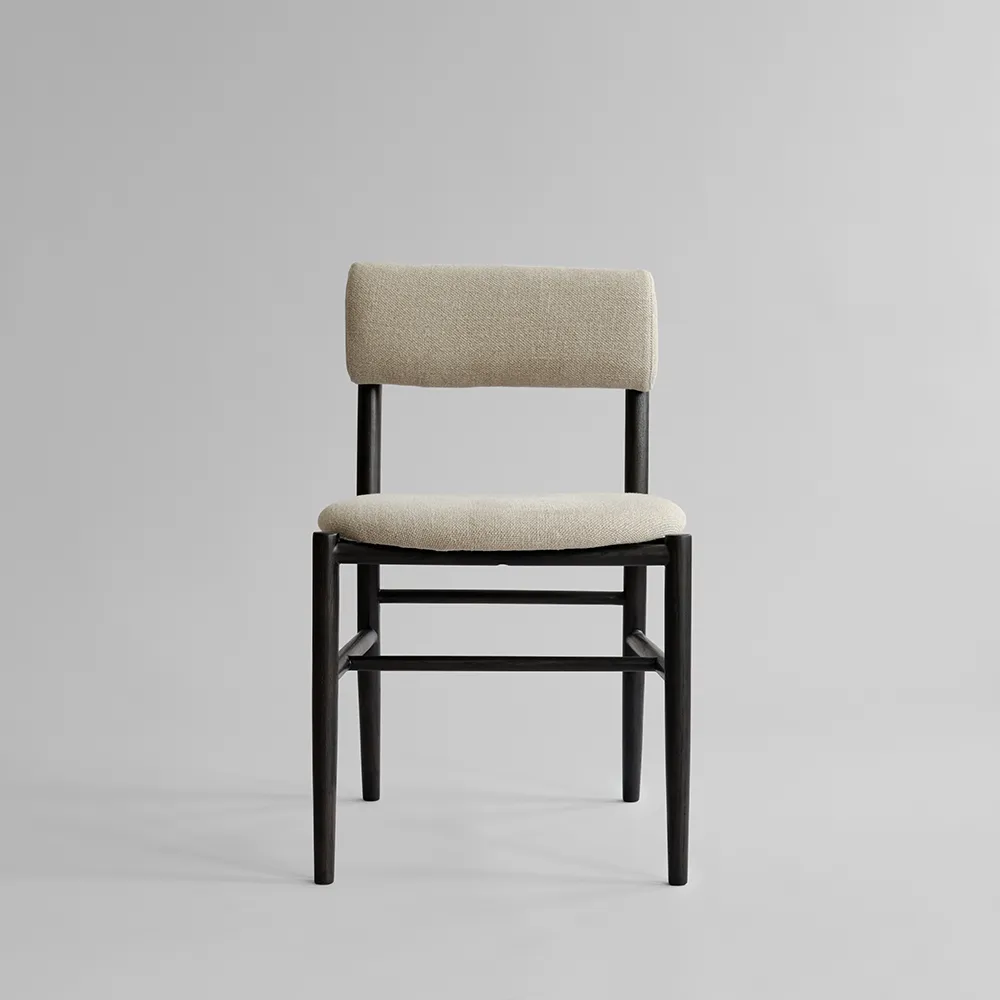Nama Dining Chair - Coffee Black, Linen
