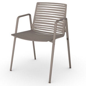 Zebra armchair Pearly Gold