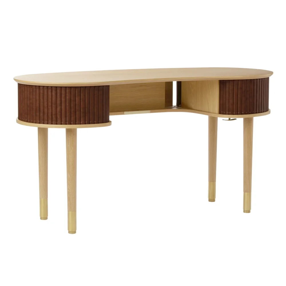Audacious Desk Oak/Hazelnut