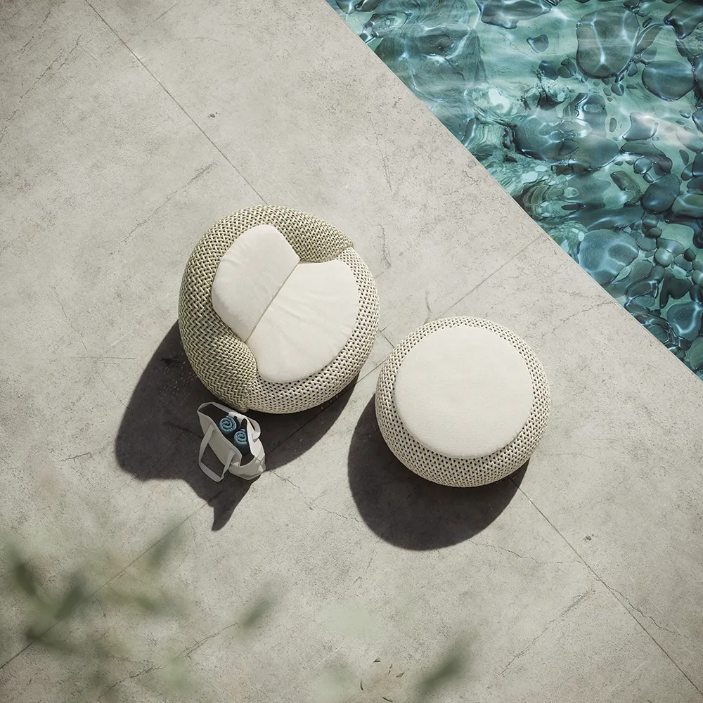 ATOLO lounge chair C3A forest light 0220 spring mist 0221 Dedon | Buy ...