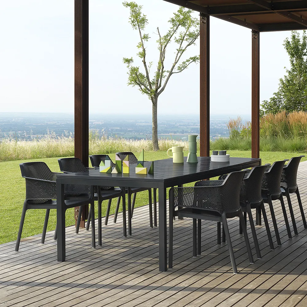 Rio Dining table 210/280x100cm White