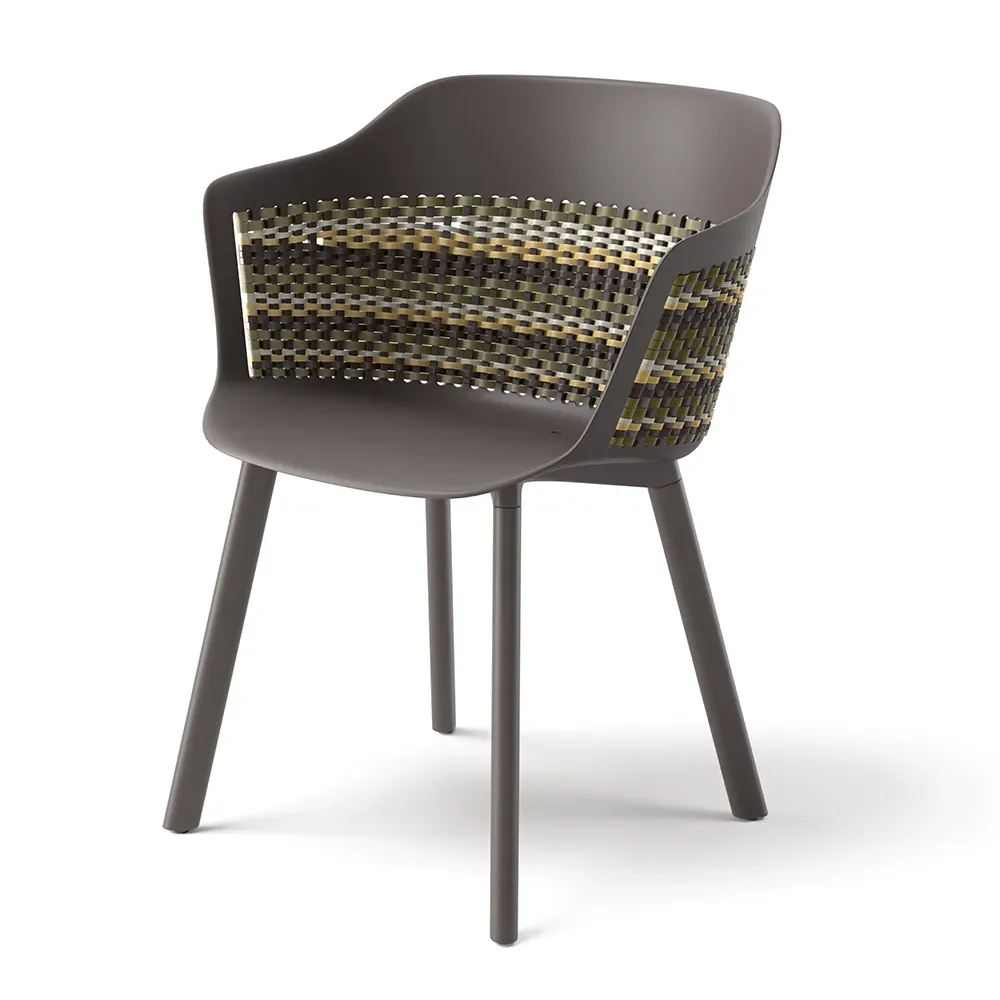 MYMI armchair w/ aluminum legs DE1 black pepper 0317 black pepper 0317