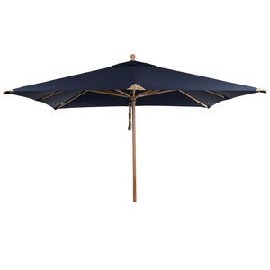 Como wooden parasol 300 x 300 cm navy blue