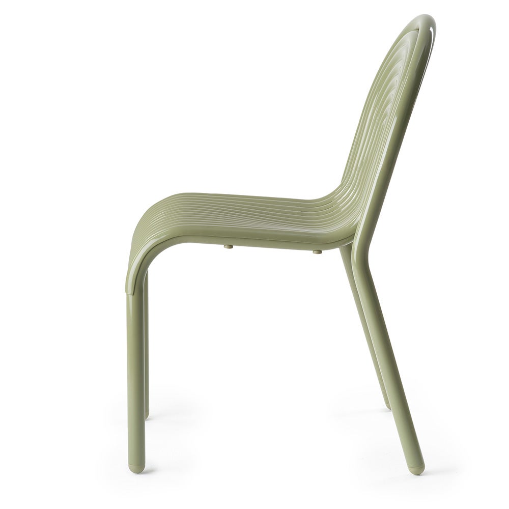 Groove Side Chair Moss