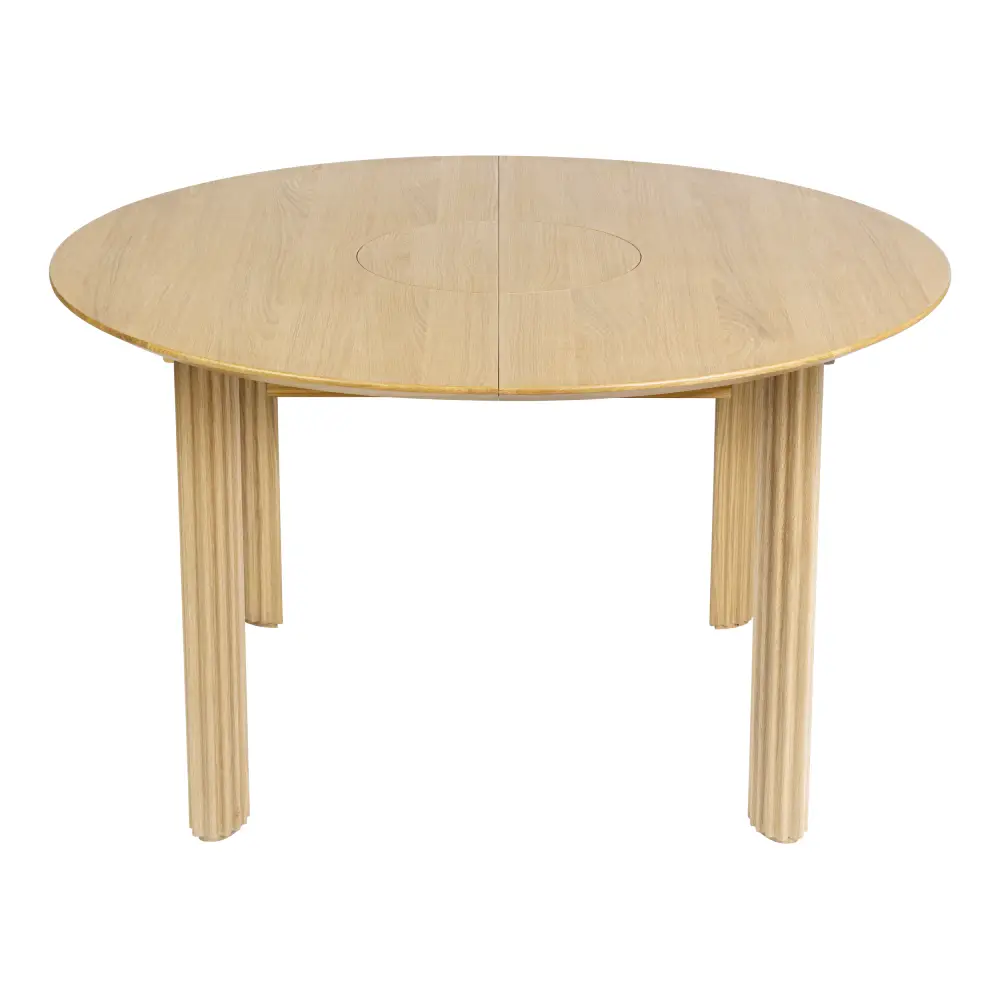 Comfort Circle Dining table with extension 132-202x132 Oak