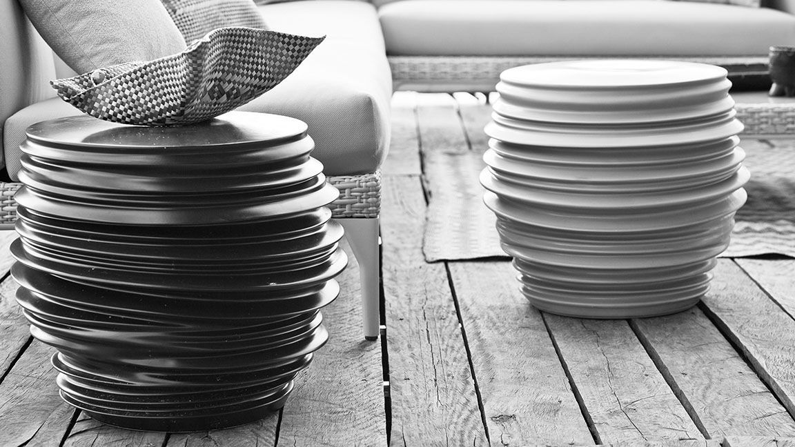 Babylon side table chalk