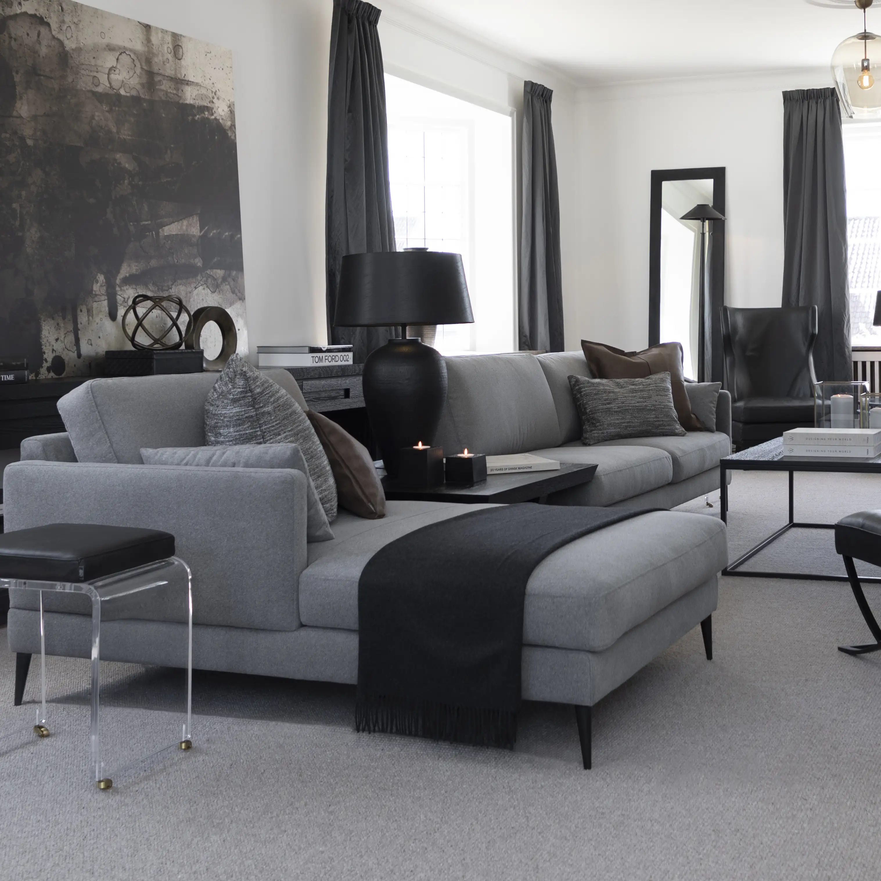 Andorra sofa bed right Fares grey