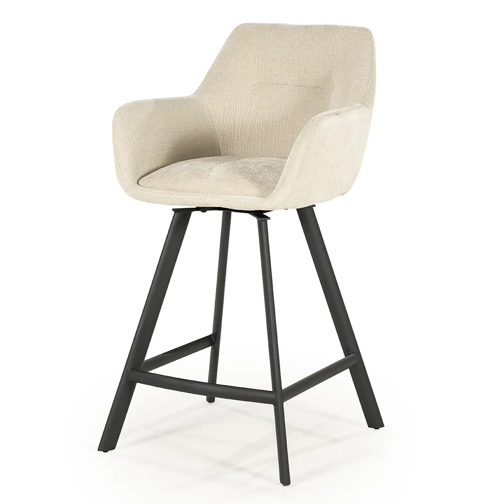 Bliss barstool with armrests - beige