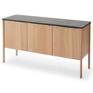 Jut Cabinet Black Oak