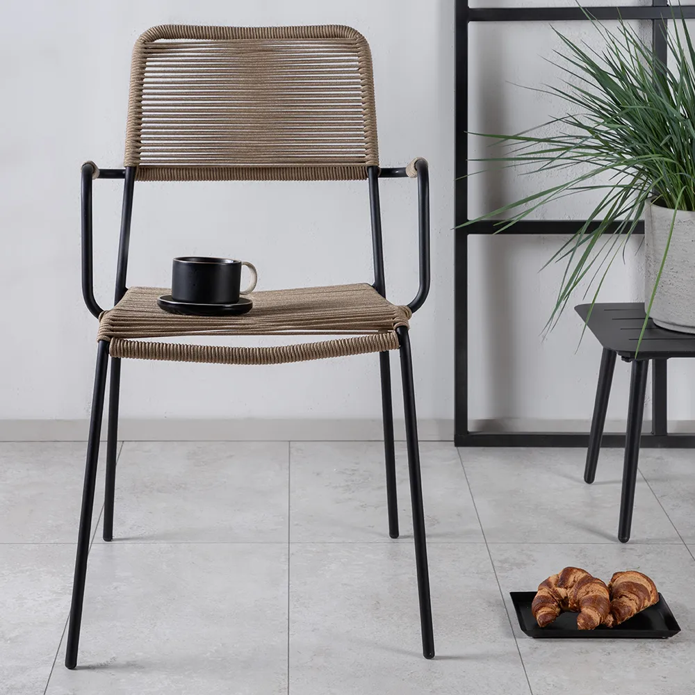 Lindos Armchair Latte 2-pack