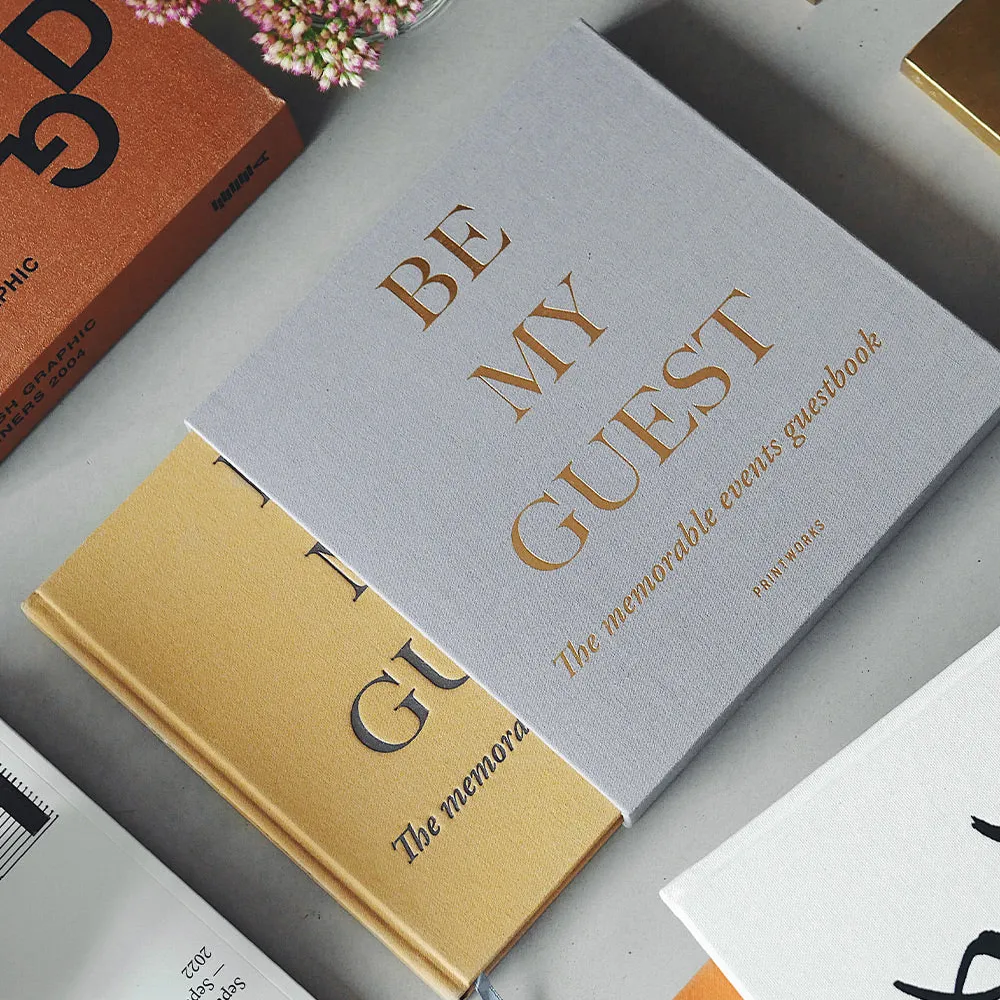 Guest Book - Beige/Yellow