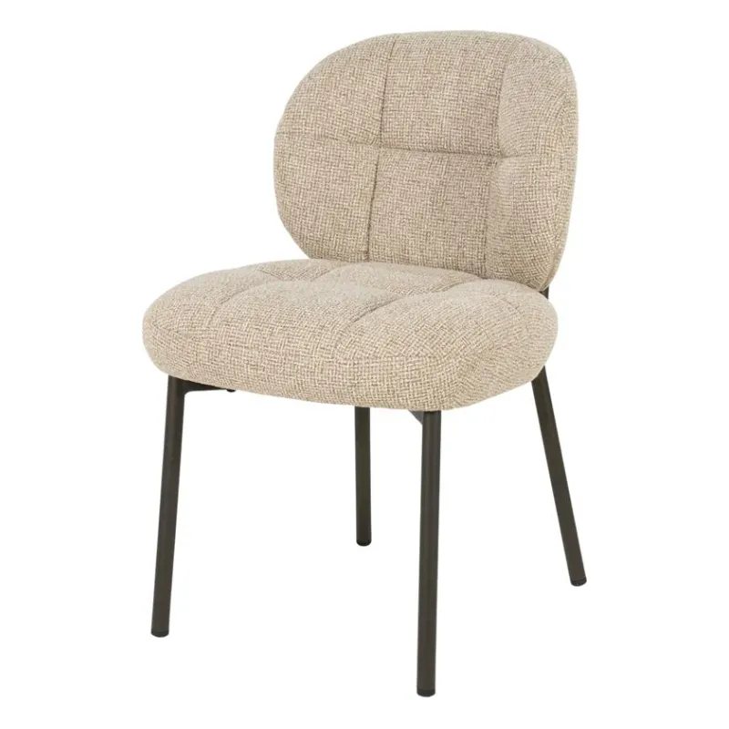 Camden 50x50x82 cm Metal & Fabric taupe