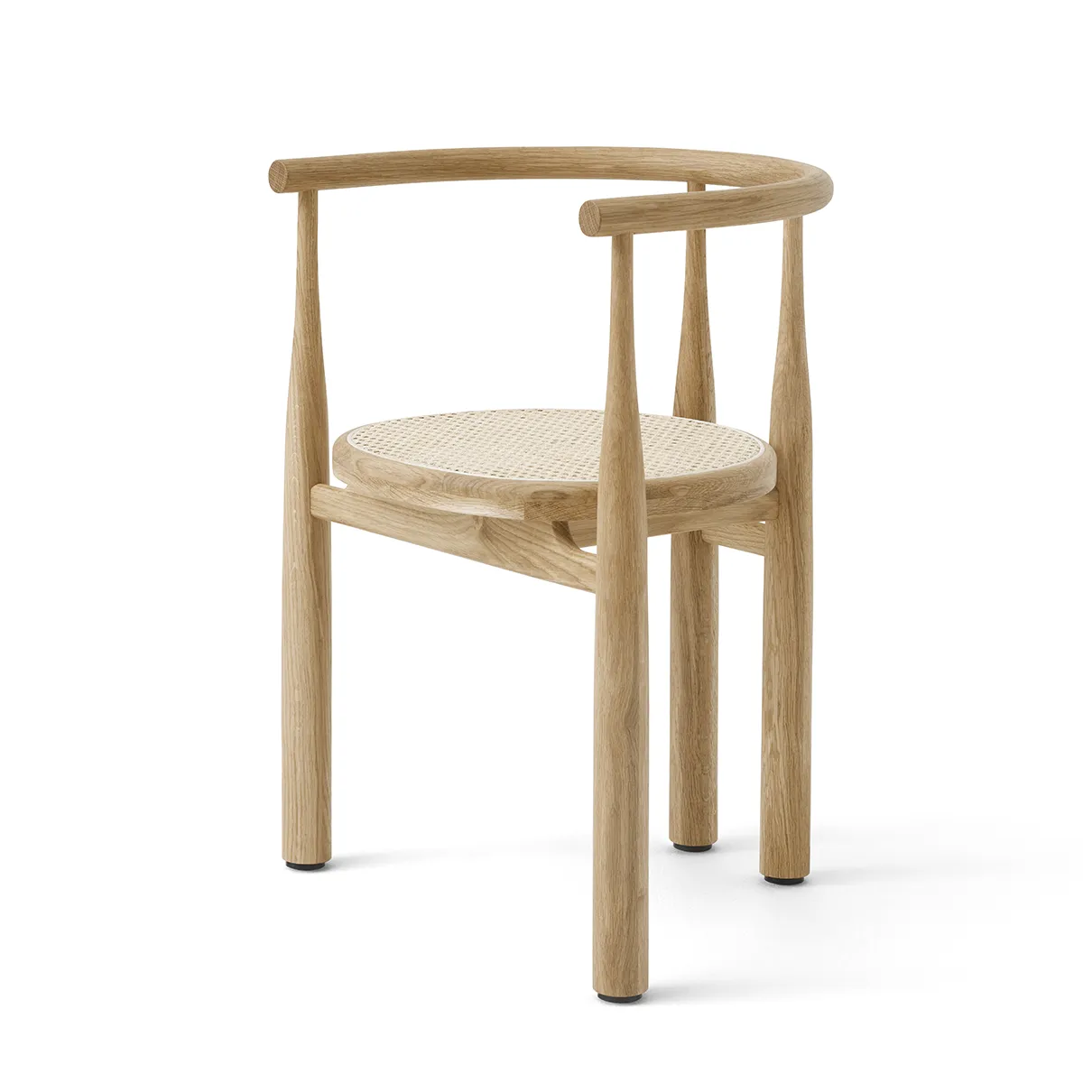 Dining Chair Bukowski Cane Oak with armrest