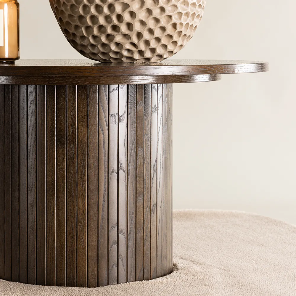 Bianca coffee table Ø80 Mocha