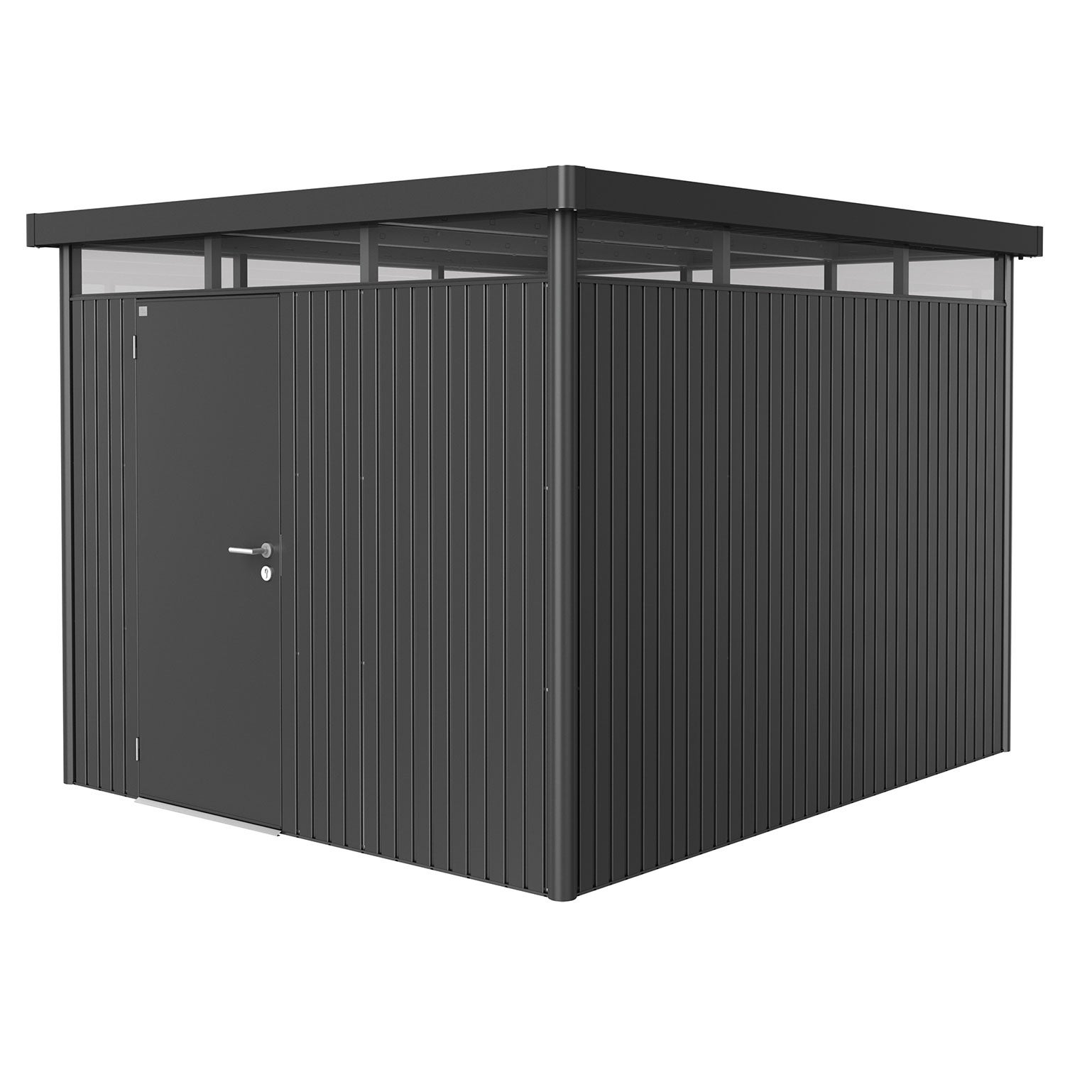 Highline Garden shed size h5 metallic dark grey Biohort