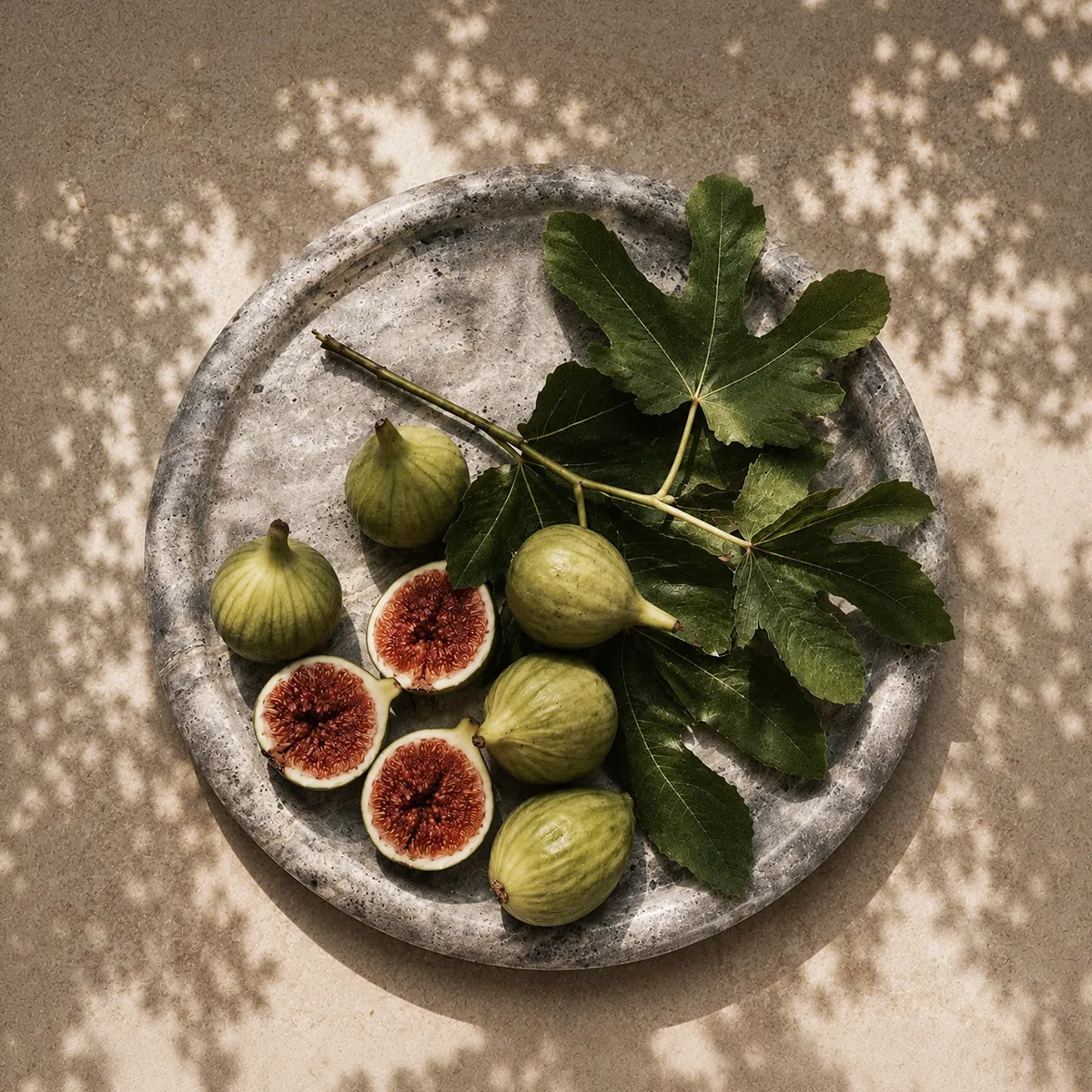 Decorative Tray in Travertine Enkei Maxi Ø 40 cm