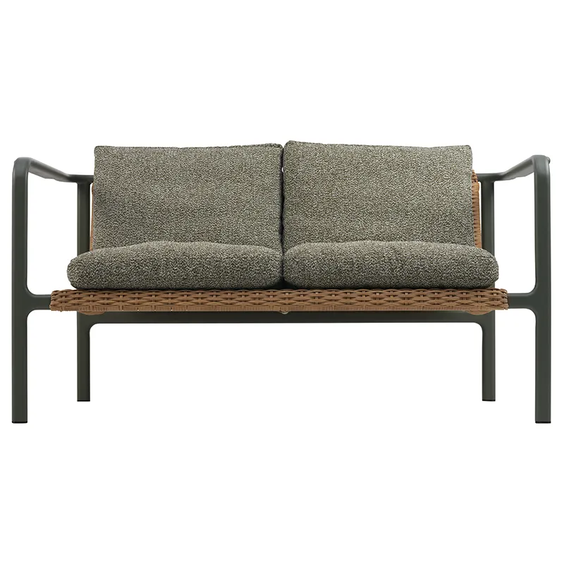 Motty 2-seater sofa     Nordic green / Teddy Verde